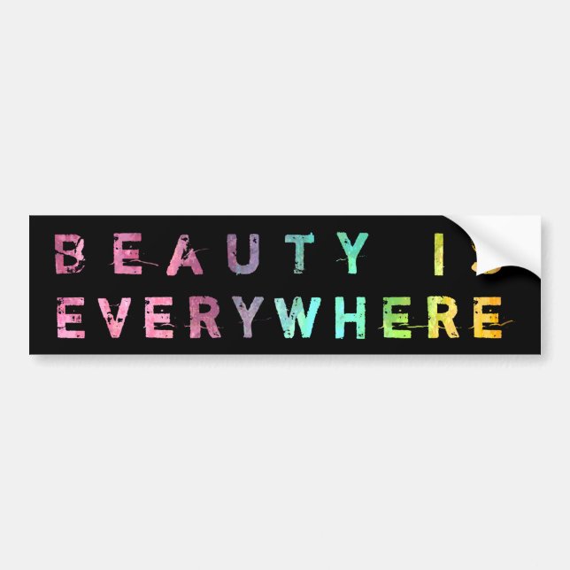 Beauty Is Everywhere Bumper Sticker (Front)