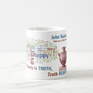 Beauty is Truth John Keats Ode on a Grecian Urn Coffee Mug