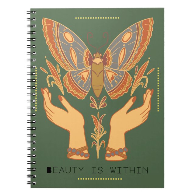 Beauty Is Within Notebook (Front)