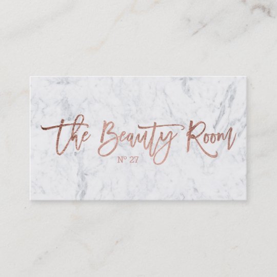 Beauty logo elegant rose gold typography marble business ...