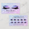 Beauty Loyalty Card 10 Makeup Lashes  Miami PInk