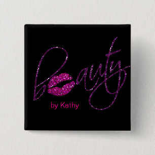 Beauty Makeup Cosmetology Salon Nail Hair Button 2
