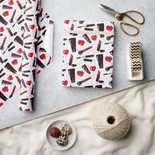 Beauty Makeup  Wrapping Paper (Crafts)