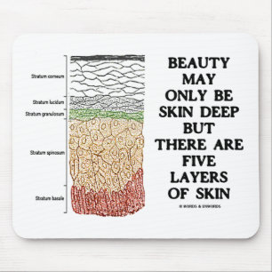 Beauty May Be Skin Deep But Five Layers Of Skin Mouse Mat