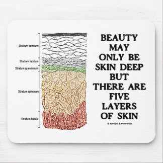 Beauty May Be Skin Deep But Five Layers Of Skin Mouse Mat