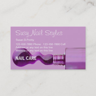 Beauty Nail Salon Business Cards