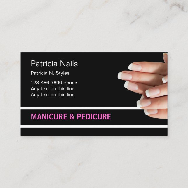 Beauty Nails Business Cards (Front)