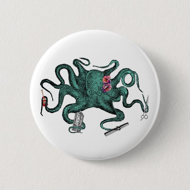 Beauty Octopus Button (Front)