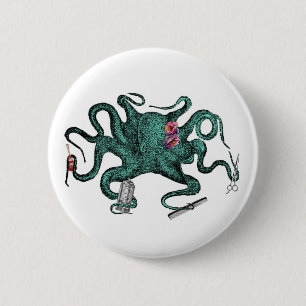 Beauty Octopus Button