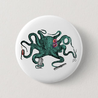 Beauty Octopus Button