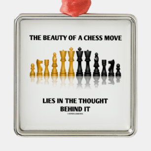 Beauty Of A Chess Move Lies In Thought Behind It Metal Tree Decoration