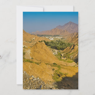 Beauty of a desert landscape holiday card