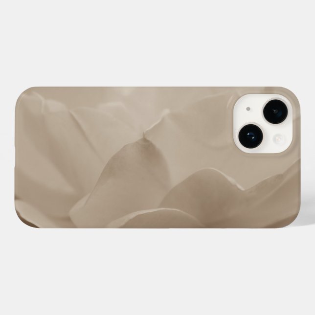 Beauty Of A Rose Sepia iPhone Case (Back (Horizontal))