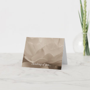 Beauty Of A Rose Sepia Thinking Of You Card