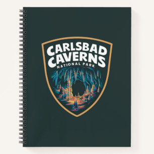 Beauty of Carlsbad Caverns National Park Emblem Notebook