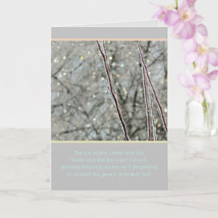 BEAUTY OF ICE STORM/SPARKLES LIKE COLORFUL JEWELS CARD