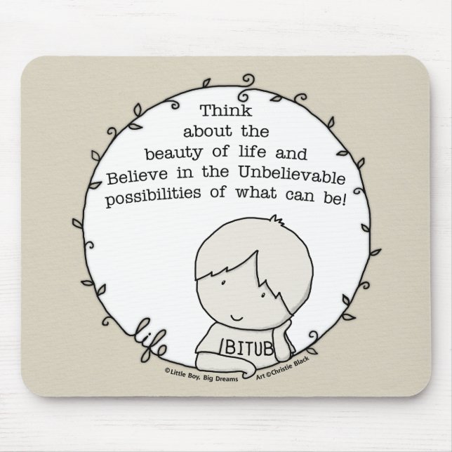 Beauty of Life Mouse Mat (Front)