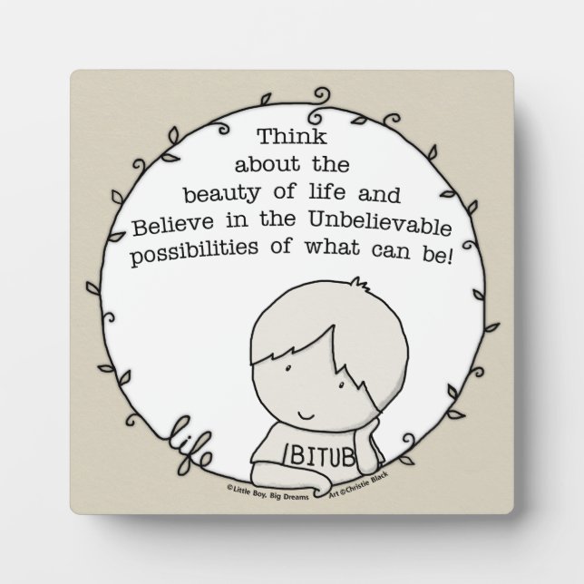 Beauty of Life Plaque (Front)