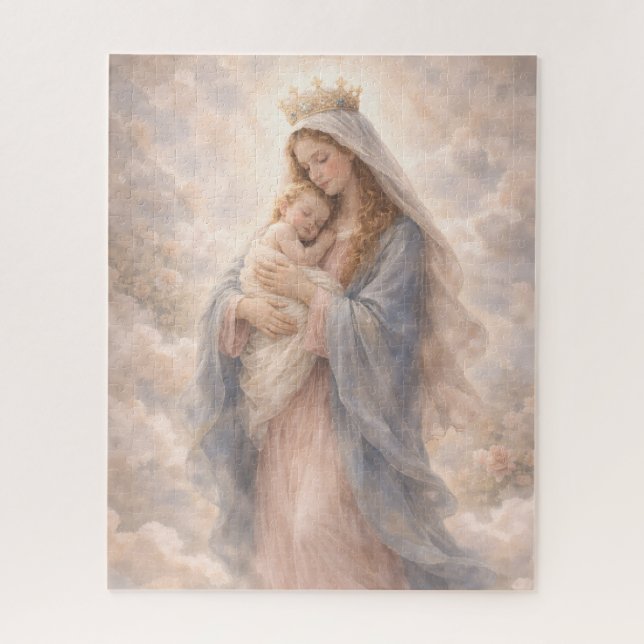 Beauty of Motherhood Faith Unconditional Love Gift Jigsaw Puzzle (Vertical)