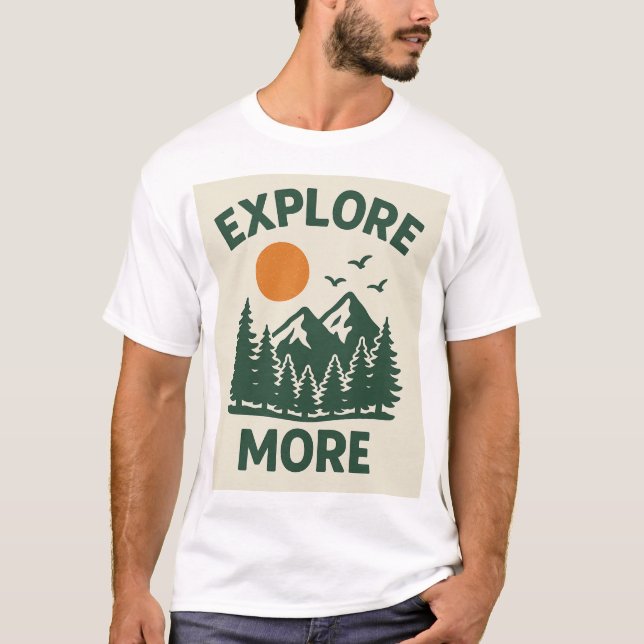 Beauty of Nature – Serene Landscape Art Design" T-Shirt (Front)
