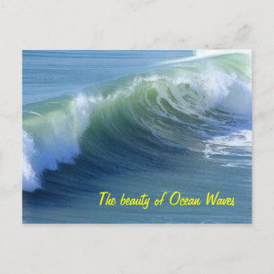 Beauty of ocean waves Postcard