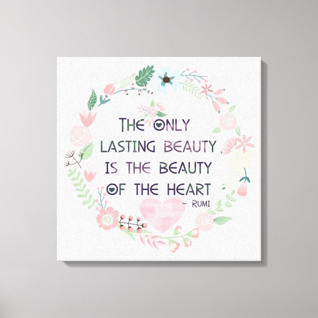 Beauty of the Heart Canvas Print (Front)