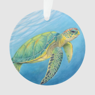 Beauty of the turtle ornament