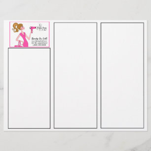 Beauty On Call Hair+Stylist Tri-Fold Brochures
