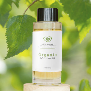 Beauty organic beauty organic leaves logo label
