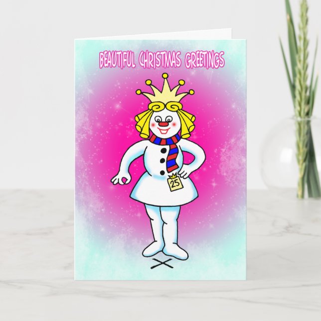 Beauty Pageant Christmas Card (Front)