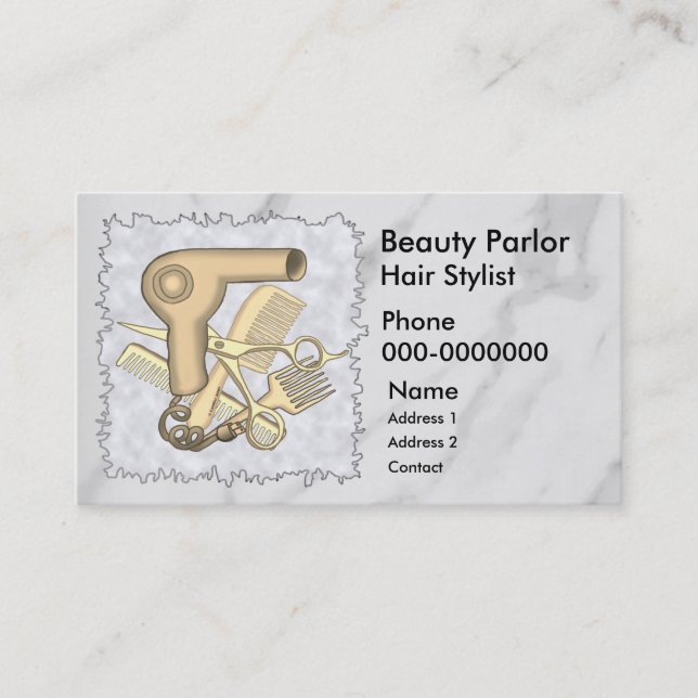 Beauty Parlour Appointment Card (Front)