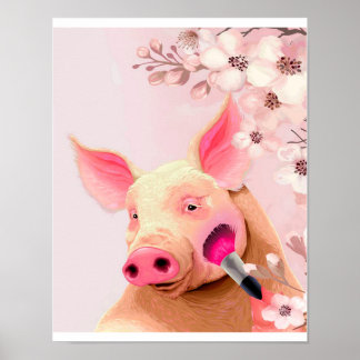 beauty pig_pig lover poster