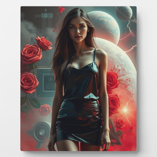 Beauty, Planets, Flowers and AI Plaque (Front)