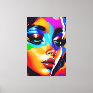 Beauty portrait canvas print