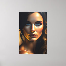 Beauty portrait canvas print