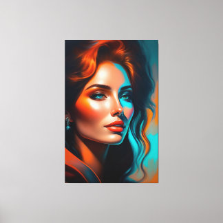 Beauty portrait canvas print