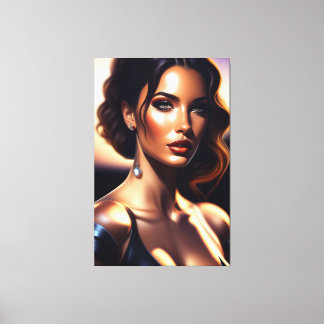 Beauty portrait canvas print