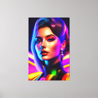 Beauty portrait canvas print