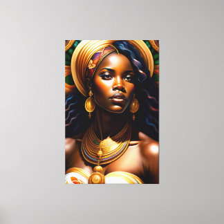 Beauty portrait canvas print