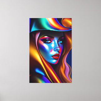Beauty portrait canvas print