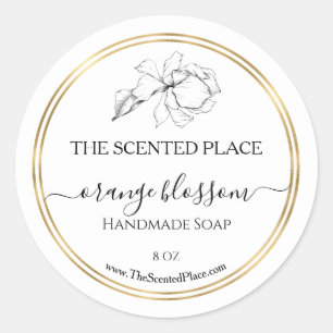 Beauty product label soap label template modern