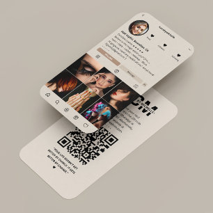 Beauty Professional Aesthetic Sand Instagram Business Card