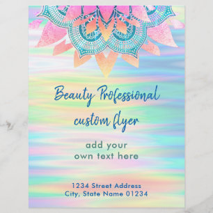 beauty professional aesthetician flyer