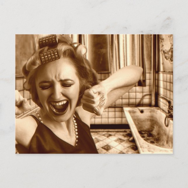 Beauty Queen in the Morning Postcard (Front)