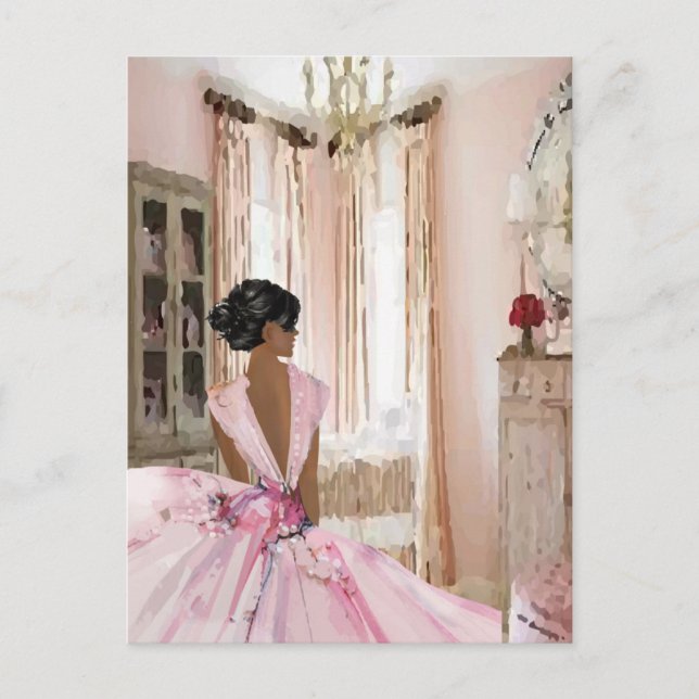 Beauty Queen Postcard (Front)