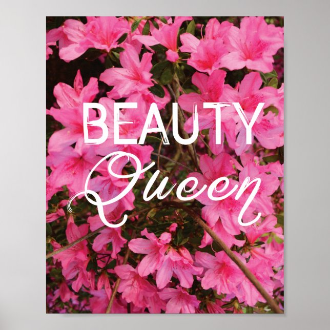 Beauty Queen Typography Print (Front)