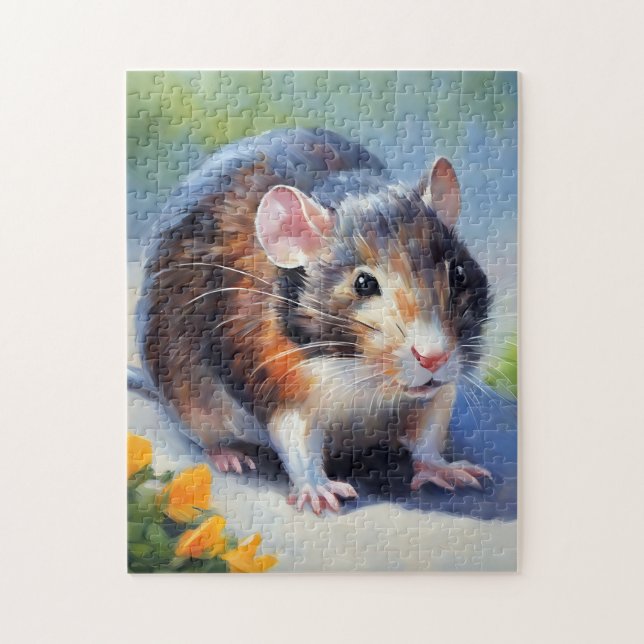 Beauty Rat  Impressionism Art Jigsaw Puzzle (Vertical)