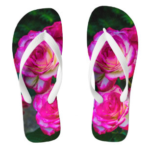 Beauty Roses Flip Flops