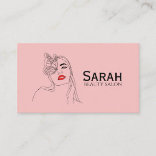 Beauty salon appointment card