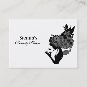 Beauty Salon Appointment Card (Black)
